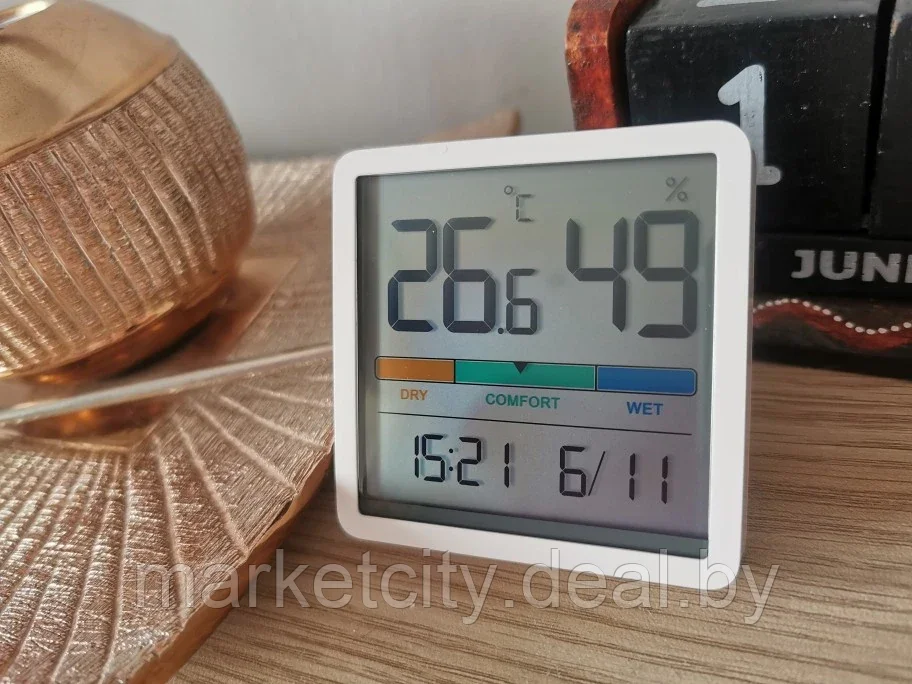 Термометр-гигрометр (метеостанция) Xiaomi Miiiw Mute Thermometer And Hygrometer Clock NK5253 - фото 4 - id-p162808909