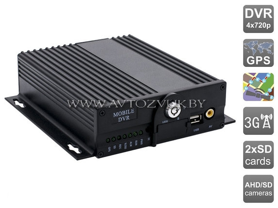 Видеорегистратор четырехканальный AVIS AVS510DVR c 3G и GPS, фото 2
