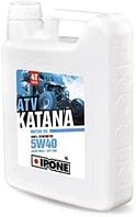 Масло IPONE KATANA ATV 5W40 моторное,100% Synthetic для четырехтактных двигателей квадроциклов, 4 л