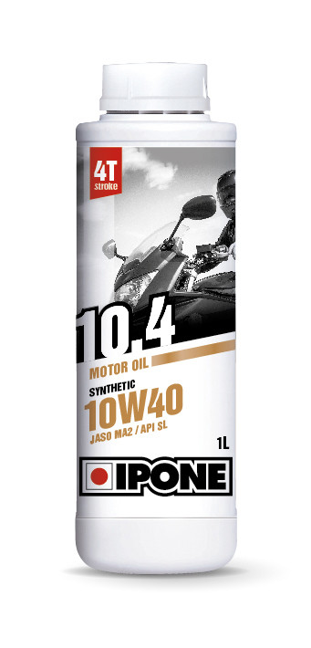 Масло IPONE 10.4 10W40 моторное, Synthetic для четырехтактных двигателей мотоциклов, 1 л - фото 1 - id-p162649312