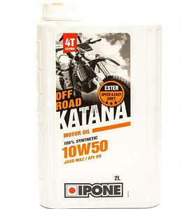 Масло IPONE KATANA OFF ROAD 10W50 моторное, 100% Synthetic with Ester, 2 л