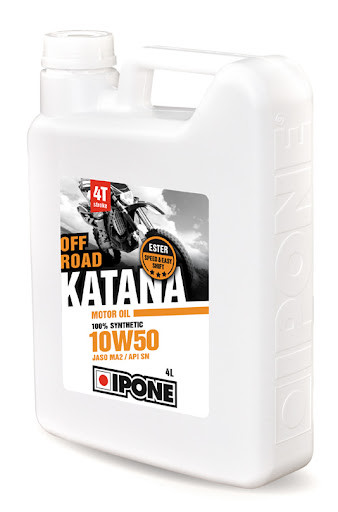 Масло IPONE KATANA OFF ROAD 10W50 моторное, 100% Synthetic with Ester, 4 л