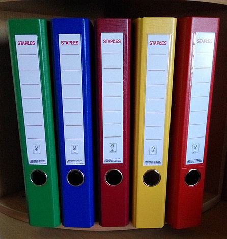 Двусторонняя папка-регистратор А4, корешок - 50 мм, разные цвета, фото 2