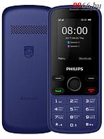 Кнопочный сотовый телефон Philips E111 Xenium синий мобильный