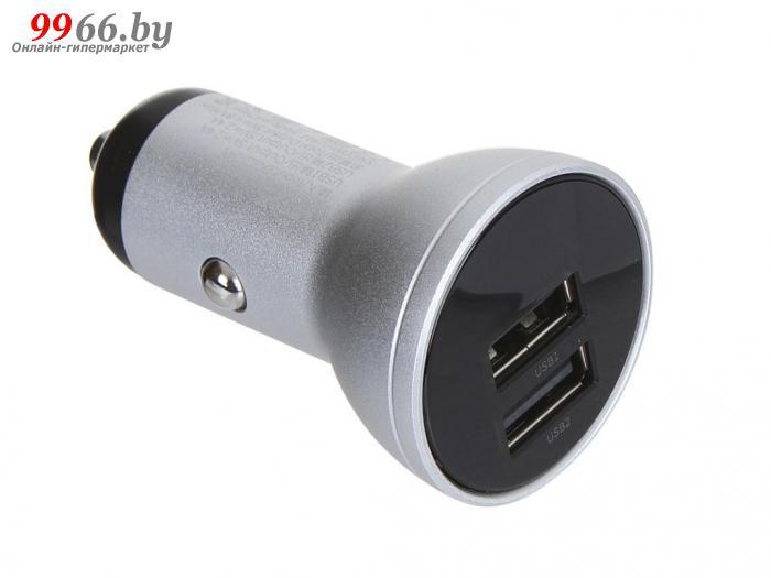 Зарядное устройство Baseus Digital Display Dual USB 4.8A Car Charger 24W Silver CCBX-0S