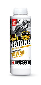 Масло IPONE FULL POWER KATANA 15W50 моторное,100% Synthetic with Ester, 1 л