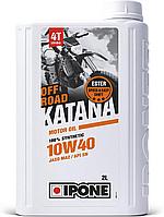 Масло IPONE KATANA OFF ROAD 10W40 моторное, 100% Synthetic with Ester, 2 л