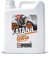 Масло IPONE KATANA OFF ROAD 10W40 моторное, 100% Synthetic with Ester, 4 л