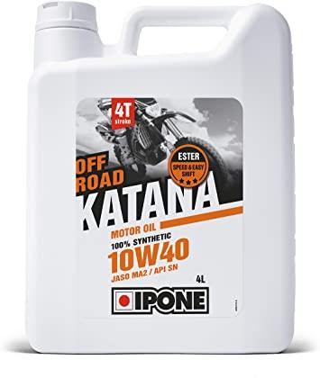 Масло IPONE KATANA OFF ROAD 10W40 моторное, 100% Synthetic with Ester, 4 л - фото 1 - id-p162649288