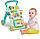Ходунки детские Music Walker бирюза - каталка Бизиборд для малышей, Huanger HE0822, фото 2