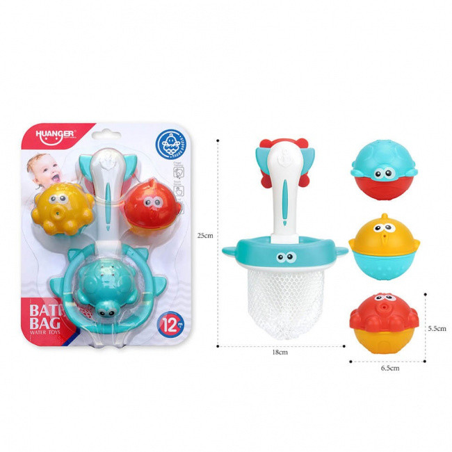 Набор игрушек для ванной Haunger Рыбки (блистер, 4 элемента) HE0227 - фото 1 - id-p162856625