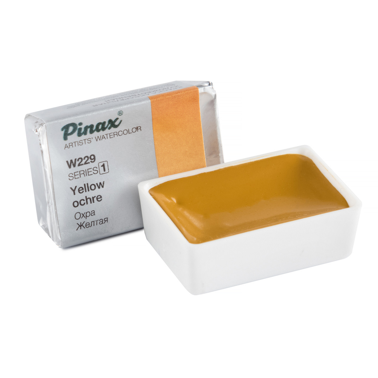 Акварель PINAX в кювете 2.5мл Ser.1, охра желтая W229