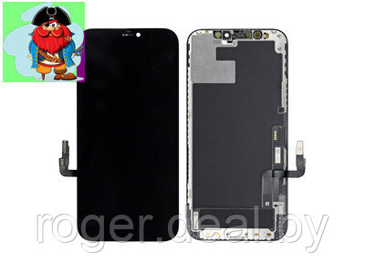 Экран для Apple iPhone 12 с тачскрином, цвет: черный(оригинальный дисплей) - фото 1 - id-p162877751