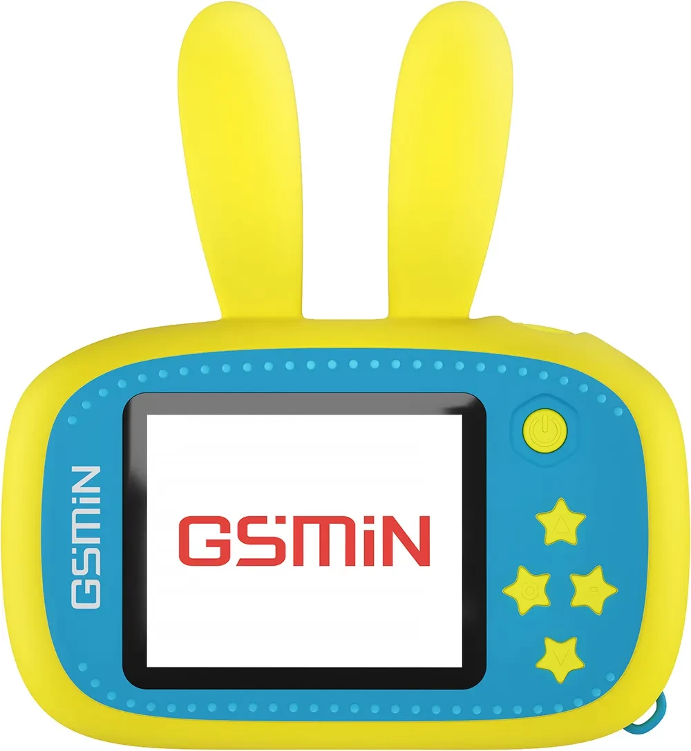 Детский фотоаппарат Gsmin Fun Camera Rabbit, желтый - фото 3 - id-p162879389