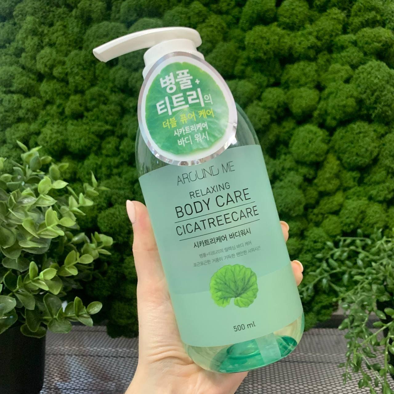 Гель для душа с центеллой и чайным деревом Welcos Around Me Cicatree Care Body Wash (500мл)