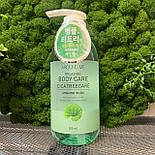 Гель для душа с центеллой и чайным деревом Welcos Around Me Cicatree Care Body Wash (500мл), фото 2