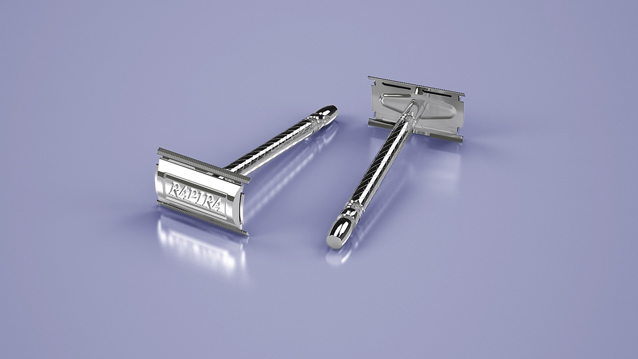 Станок бритвенный классический Rapira Platinum Lux