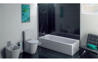 Стальная ванна EUROPA 2,2 150*70 на ножках с экраном, фото 2