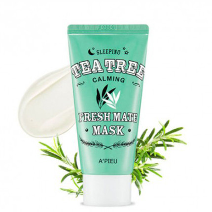 Успокаивающая ночная маска для лица A'PIEU Fresh Mate Tea Tree Sleeping Mask (Calming) - 50 мл