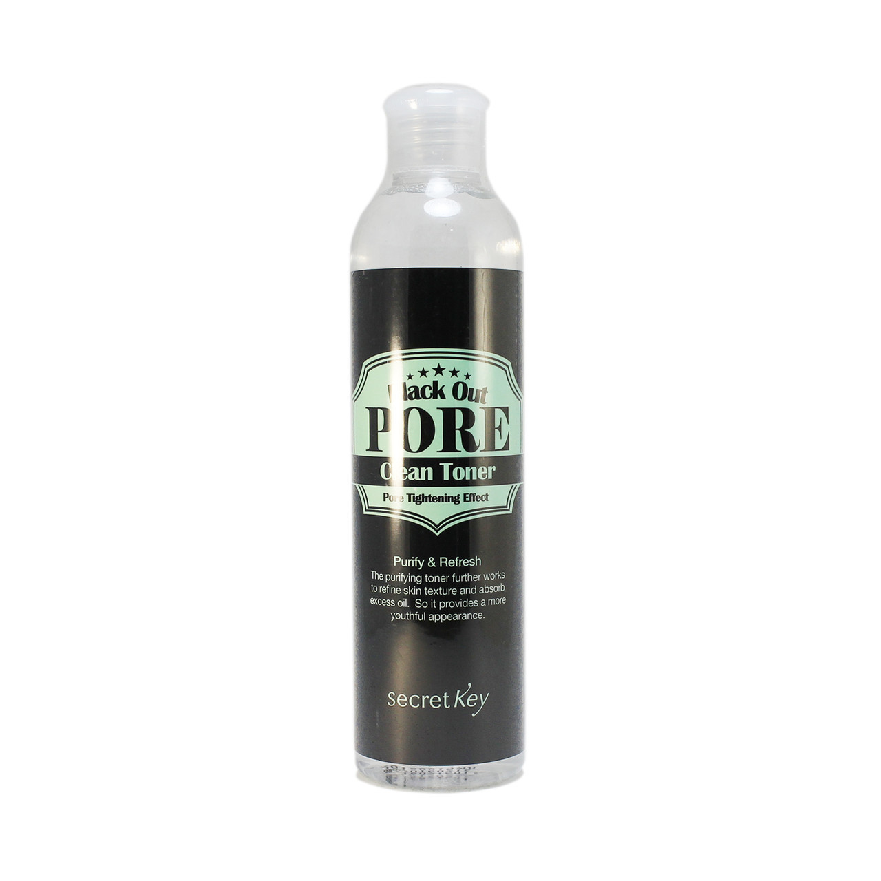Тонер с древесным углем для сужения пор Secret Key Black Out Pore Clean Toner 250 мл