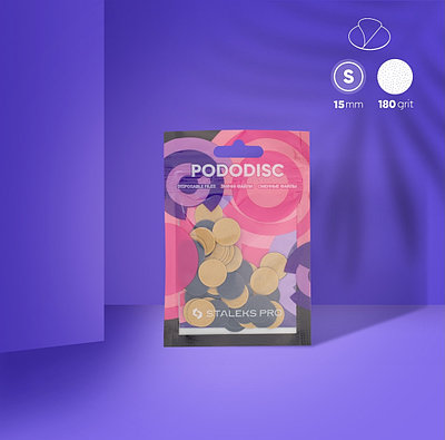 Сменные файлы для педикюрного диска PODODISC STALEKS PRO S 180 грит (50 шт)