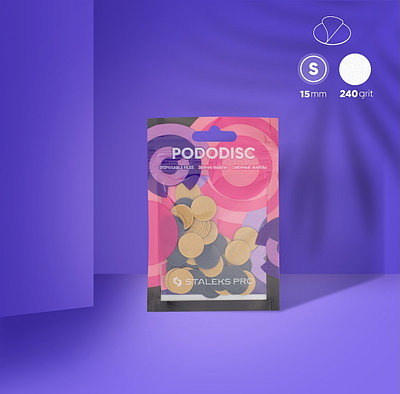 Сменные файлы для педикюрного диска PODODISC STALEKS PRO S 240 грит (50 шт)
