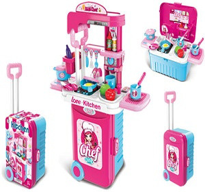 Набор детский кухня в чемоданчике, игровой набор арт.008-951A - фото 1 - id-p163087377