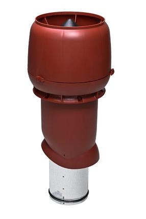 Выход вытяжки 160х225х500 ИЗ кирпичный с колпаком RAL 3005 Красное вино, фото 2