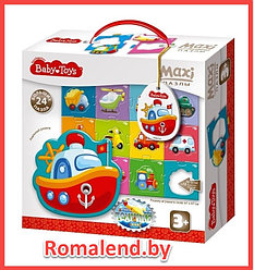 Пазлы макси контурные " Техника " BABY TOYS (24 эл), 02510