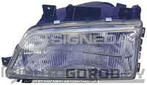 Фара передняя (правая) PEUGEOT 405 1987-1995, одна лампочка, ZPG1106(K)R
