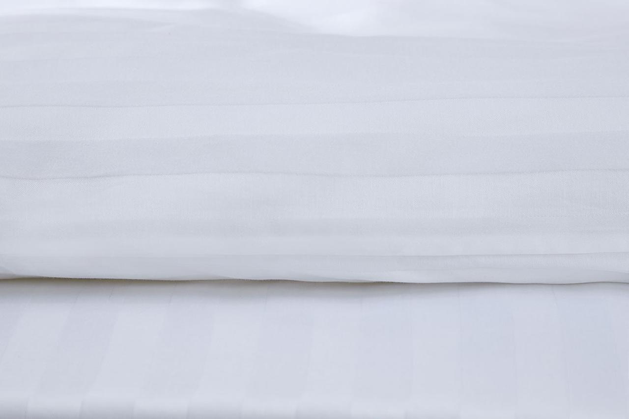 Комплект постельного двуспальный евро Stripe 70х70 Белый - фото 8 - id-p163094128