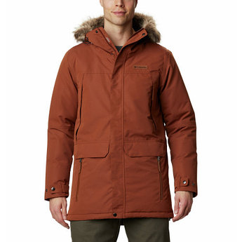 Куртка пуховая мужская Columbia South Canyon™  Long Down Parka коричневый