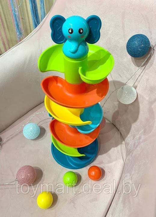 Развивающая игрушка - башня с шариками Roll Ball, Huanger HE0293 - фото 7 - id-p163104794