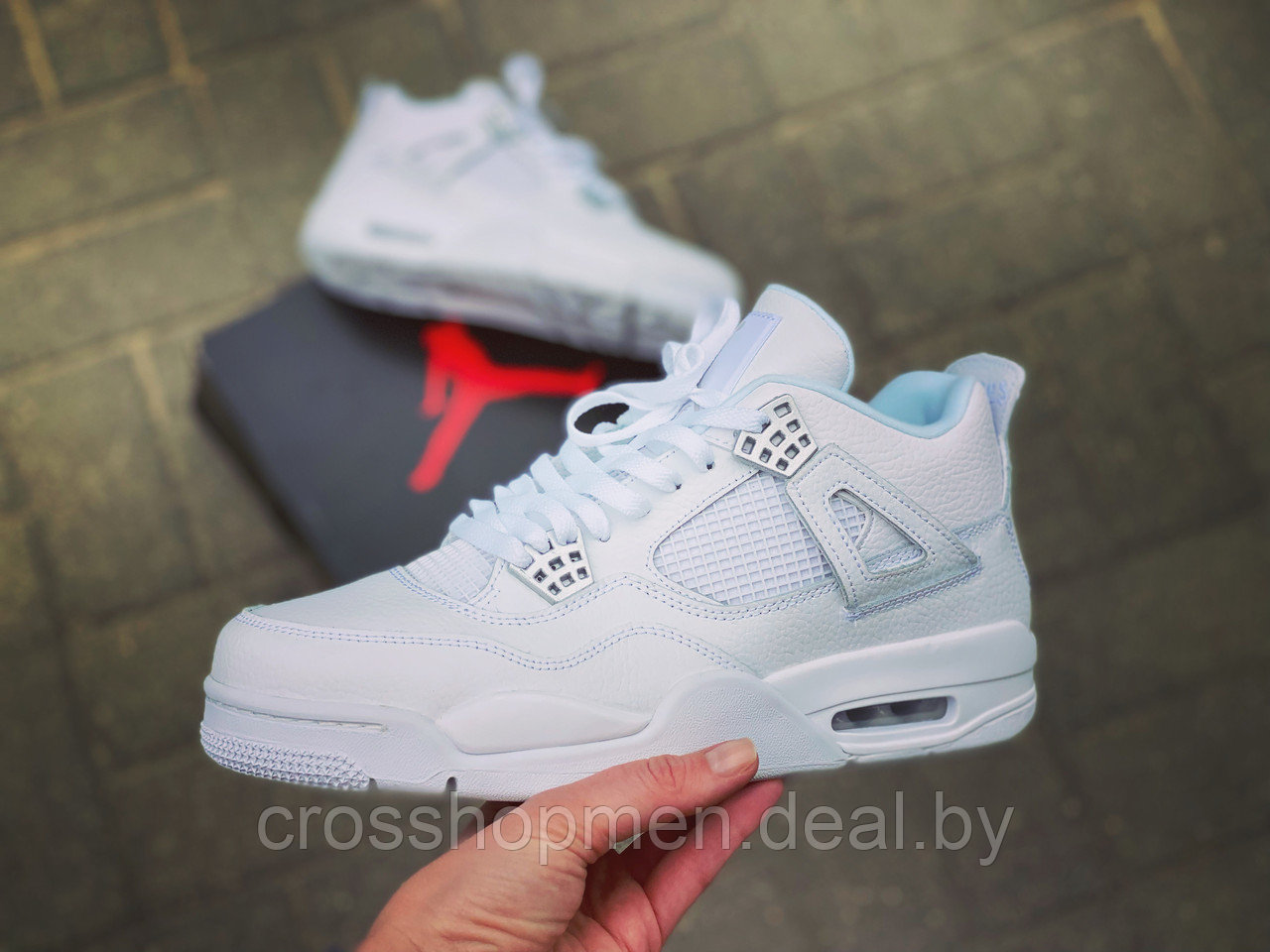 Кроссовки Nike X Off White Air Jordan 4 - фото 1 - id-p163156756