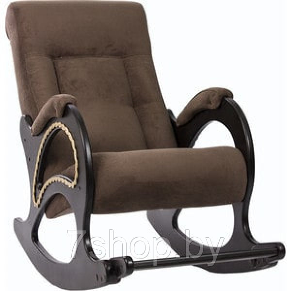 Кресло-качалка Импэкс Модель 44 венге, обивка Verona Brown - фото 1 - id-p163158562