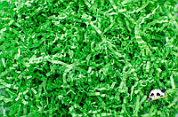 Гофрированная стружка Ярко-зеленая 1 кг, фото 1