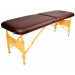 Массажный стол Atlas Sport складной 2-с деревянный 60 см темно-коричневый (без сумки, подлокотников и подголов
