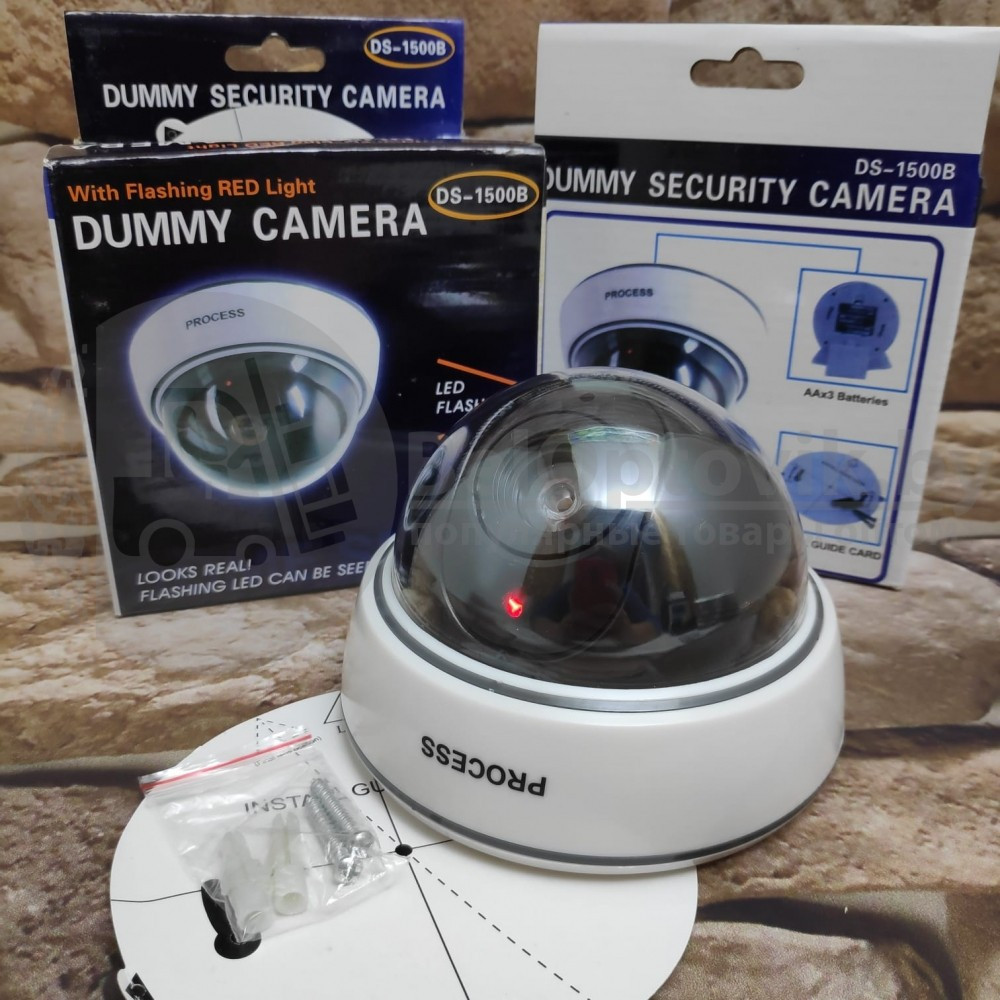 Муляж камеры видеонаблюдения Security Camera с мигающим красным светодиодом - фото 6 - id-p109393396