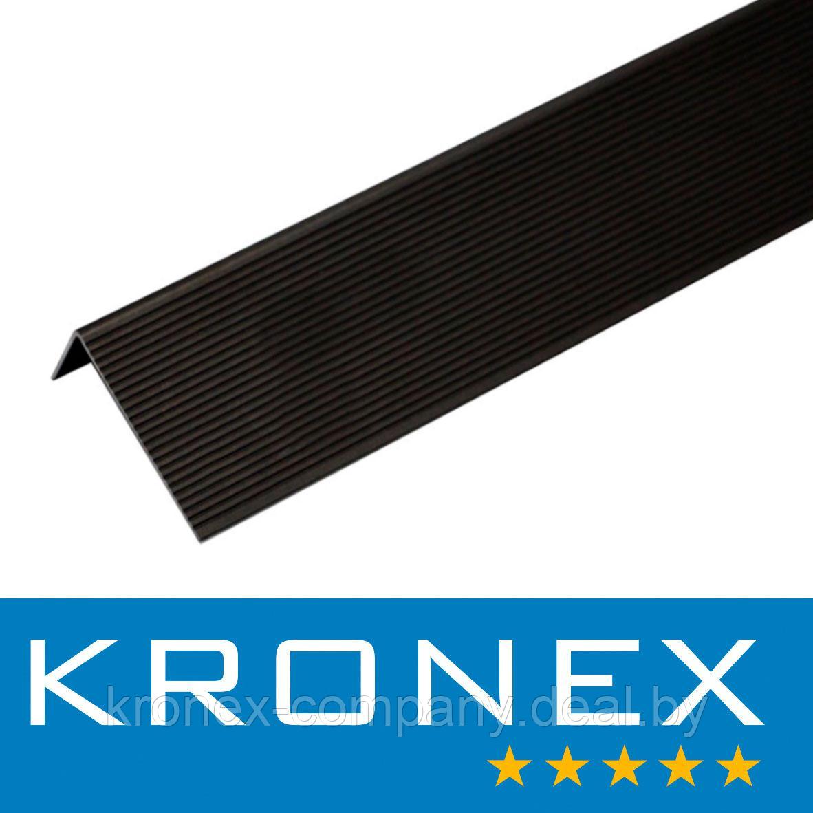 Угол завершающий алюминиевый KRONEX 51,5*30*3000 мм. коньяк - фото 1 - id-p104953214