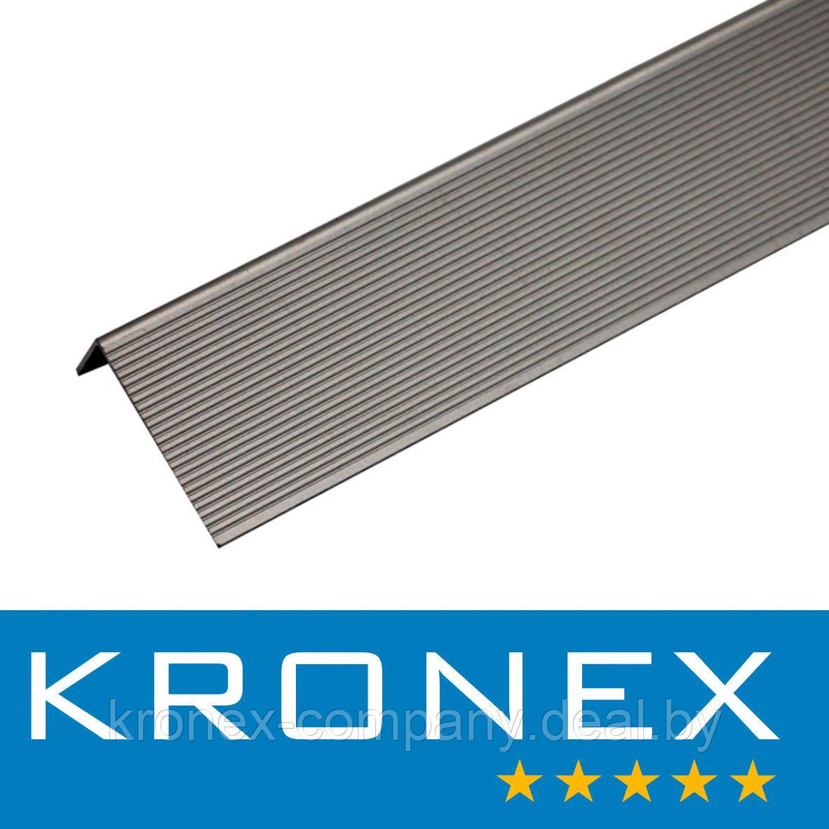 Угол завершающий алюминиевый KRONEX 51,5*30*3000 мм. серебро - фото 1 - id-p104953213