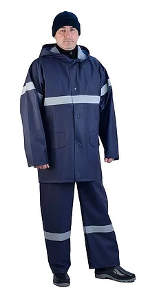 Костюм Волга ПВХ толщиной 0.33мм синий с СОП, фото 2