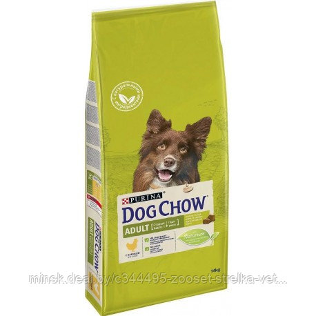Dog Chow корм для взрослых собак, ягненок 1 кг (развес)