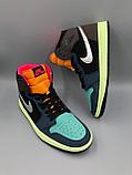 Кроссовки мужские  демисезон Nike Jordan 1 Multi, фото 2