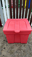 Пластиковый ящик для песка  и соли 75 литров, красный, фото 1