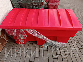 Пластиковый ящик для песка и соли 500 литров, красный