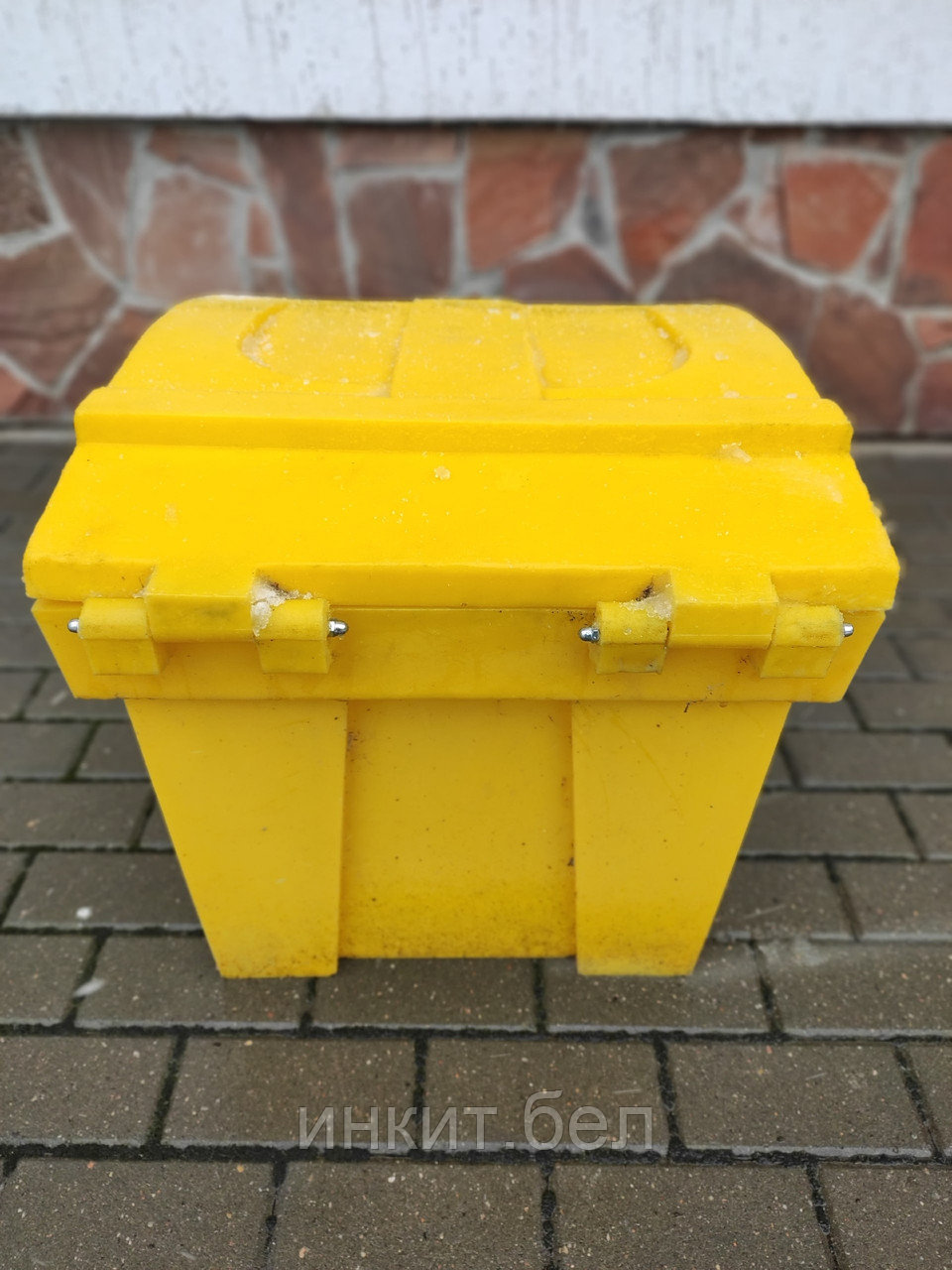 Пластиковый ящик для песка и соли 75 литров, желтый. Цена с НДС - фото 3 - id-p163260126
