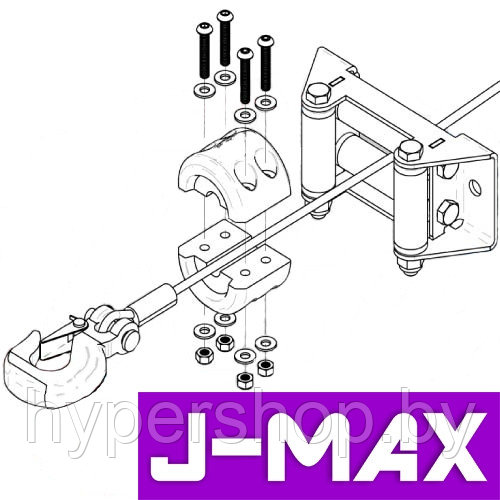 Стопор троса лебедки J-Max Новая модель - фото 2 - id-p163286665