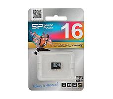 Micro SDHC карта памяти Silicon Power 16GB Сlass 10