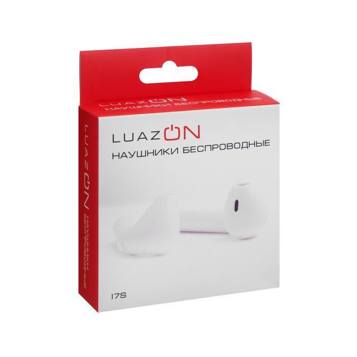 Наушники беспроводные LuazON i7S, TWS, Bluetooth 5.0, 65/950 мАч, белые - фото 7 - id-p157376590