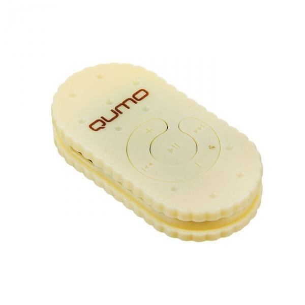 MP3 плеер Qumo BISCUIT "Ваниль", Micro SD до 32 ГБ - фото 1 - id-p163070874